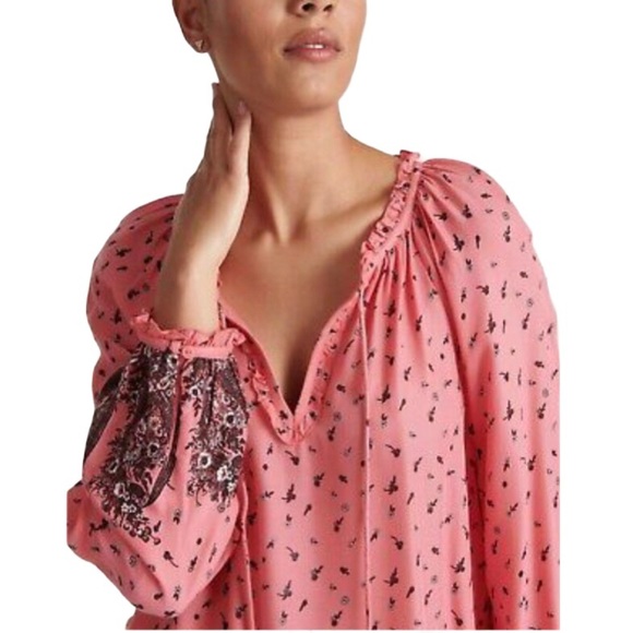 Lucky 🍀 Brand Giselle Boho Peasant Blouse - Picture 1 of 7